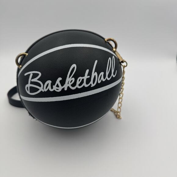 Basketball Shoulder Women Messenger Bag Purse Tote Mini Crossbody Round Handbag - Picture 2 of 6